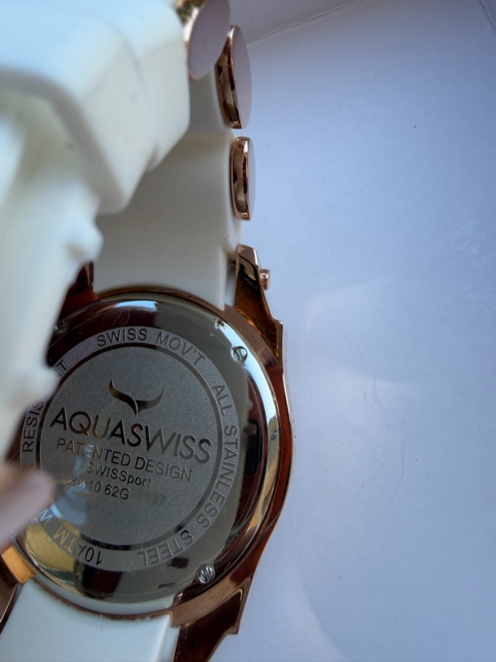 Aquaswiss White and Rose Gold Sport Watch - Picture 6 of 9